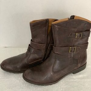 Ankle leather boots size 10
